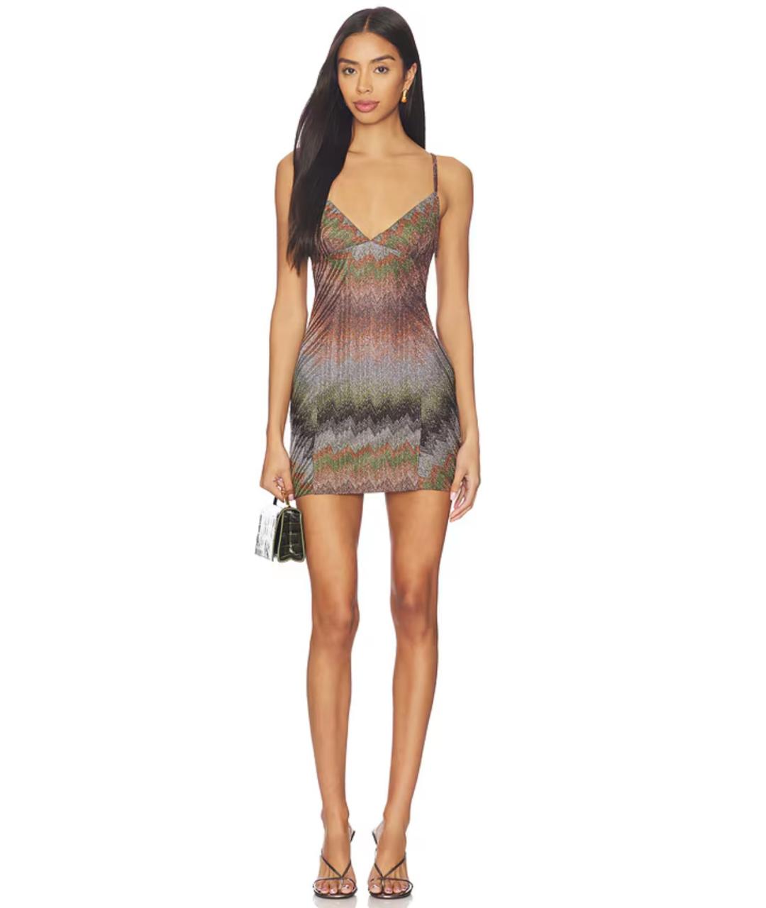 MISSONI Мульти вискозное коктейльное платье, фото 8