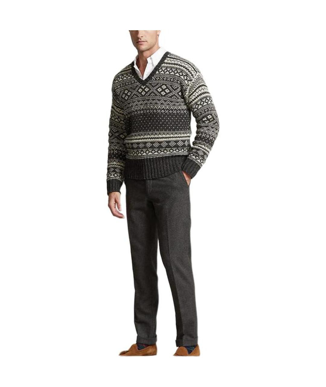 POLO RALPH LAUREN Серый джемпер / свитер, фото 3