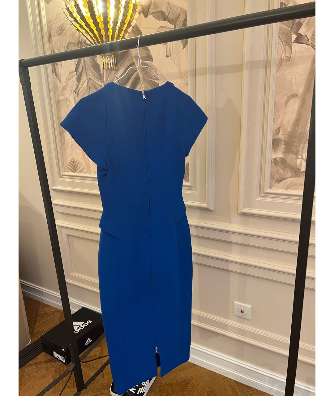 ANTONIO BERARDI Синее шерстяное повседневное платье, фото 2