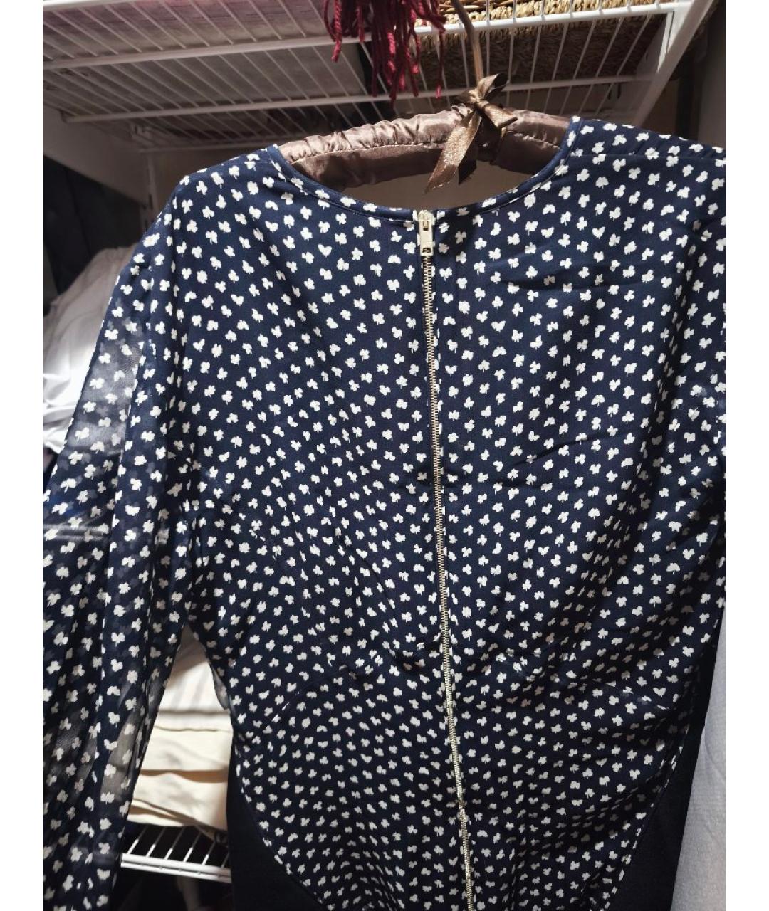 BURBERRY Черное шелковое повседневное платье, фото 3
