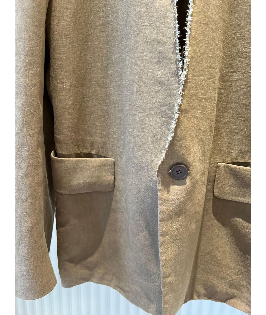 ZEGNA Бежевый пиджак, фото 4