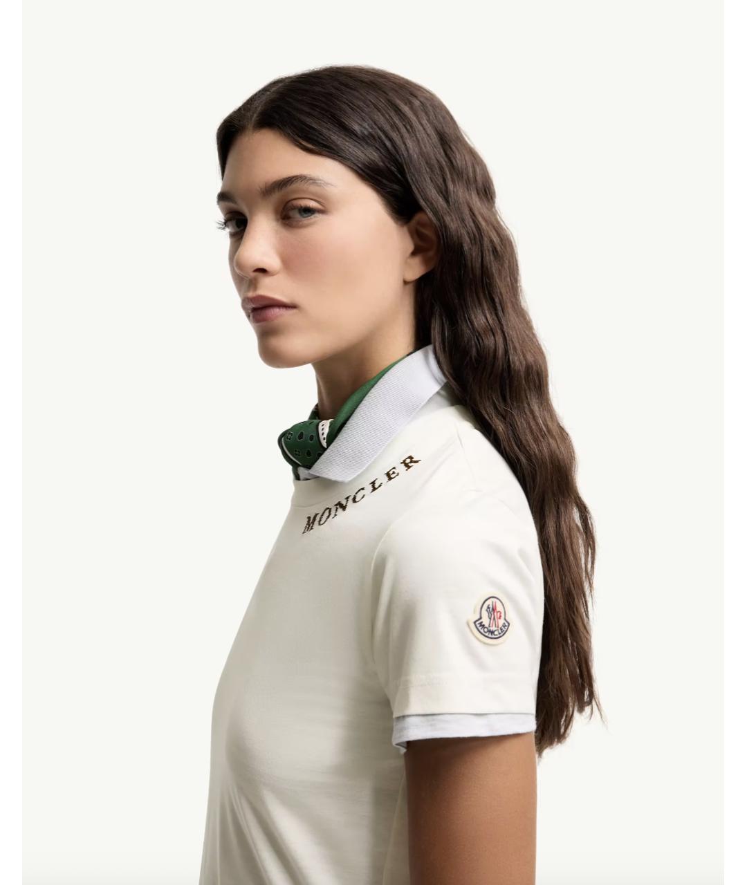 MONCLER Белая футболка, фото 5