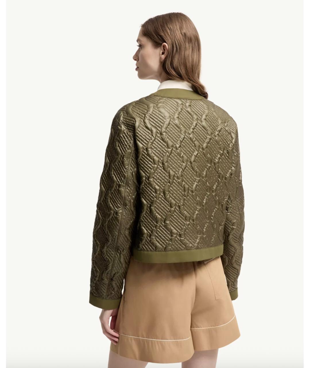 MONCLER Хаки куртка, фото 5
