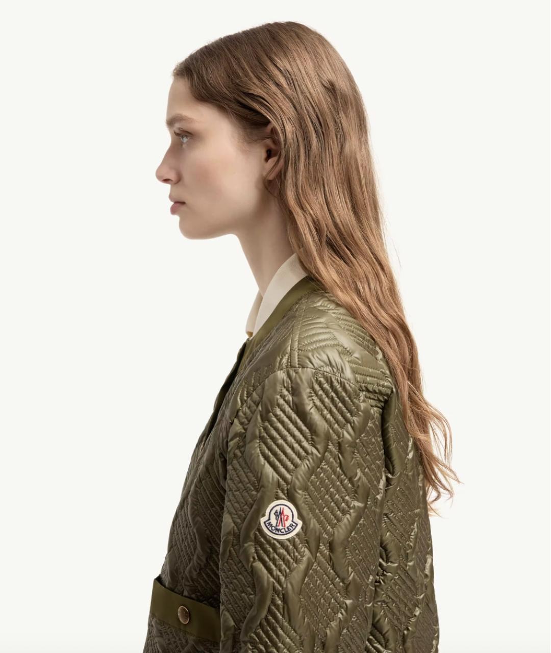 MONCLER Хаки куртка, фото 3