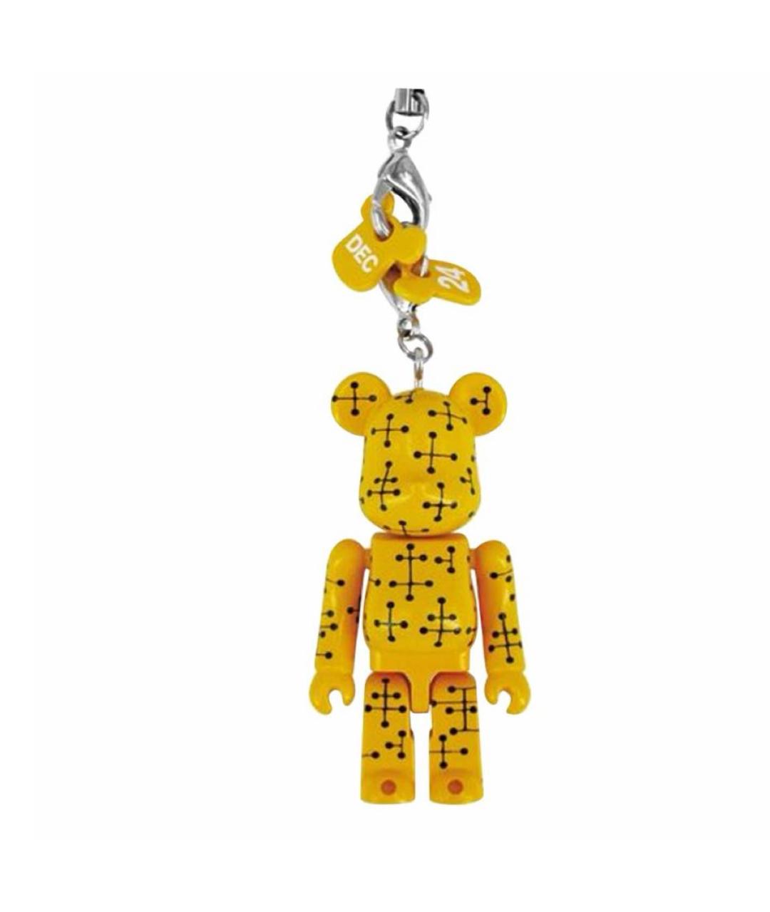 BEARBRICK Желтый брелок, фото 3