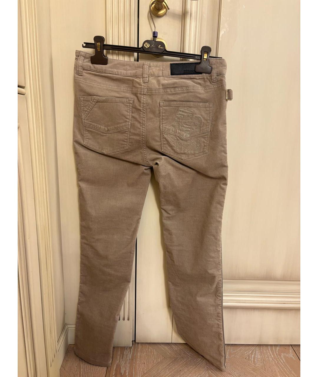 ZADIG & VOLTAIRE Бежевые хлопковые прямые джинсы, фото 2