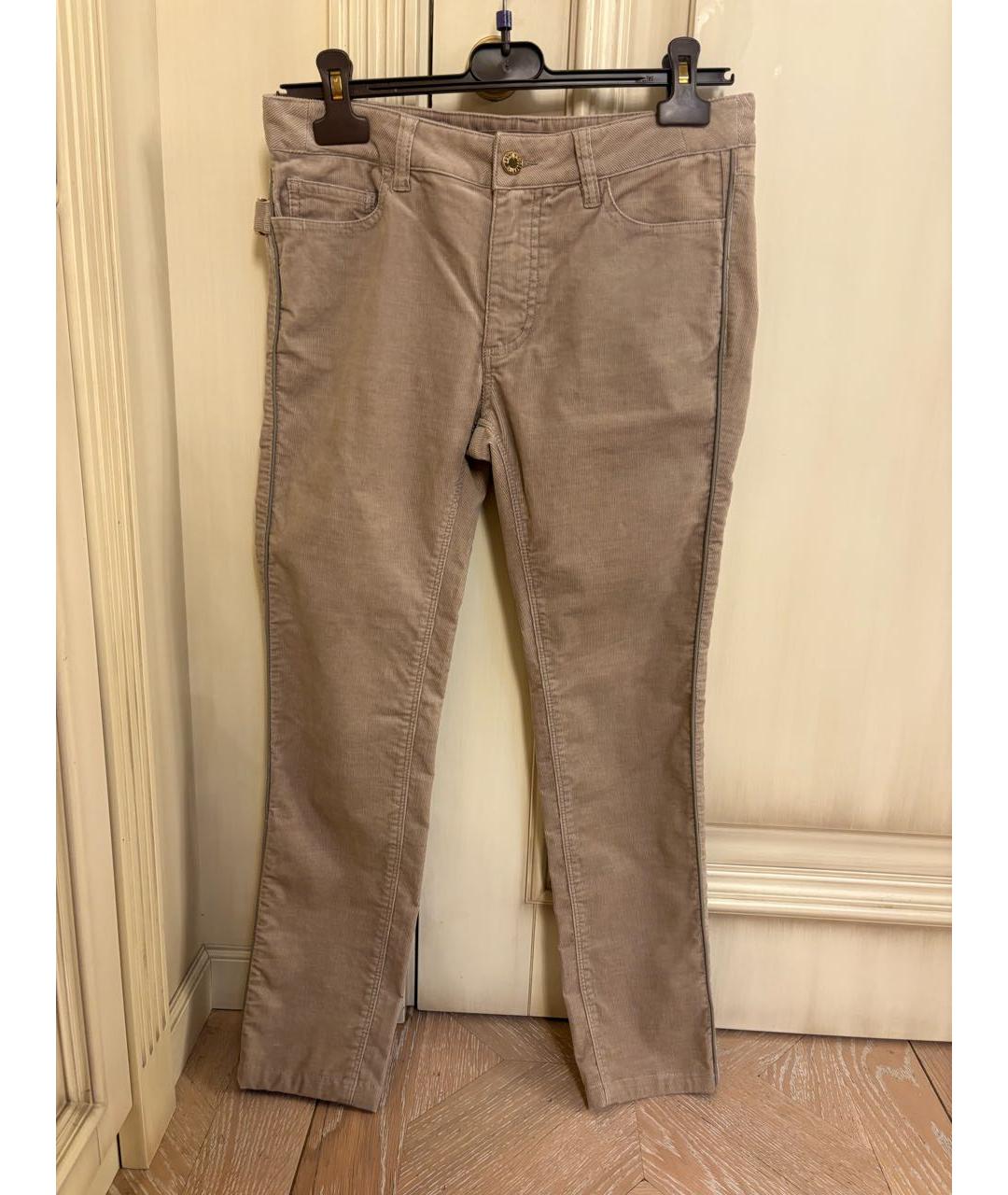 ZADIG & VOLTAIRE Бежевые хлопковые прямые джинсы, фото 6