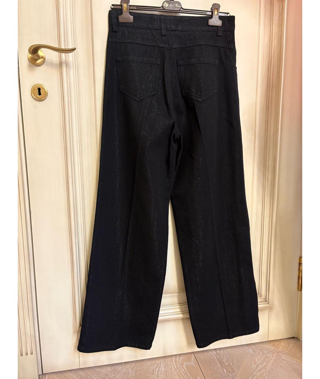 KITON Черные хлопковые прямые джинсы, фото 2