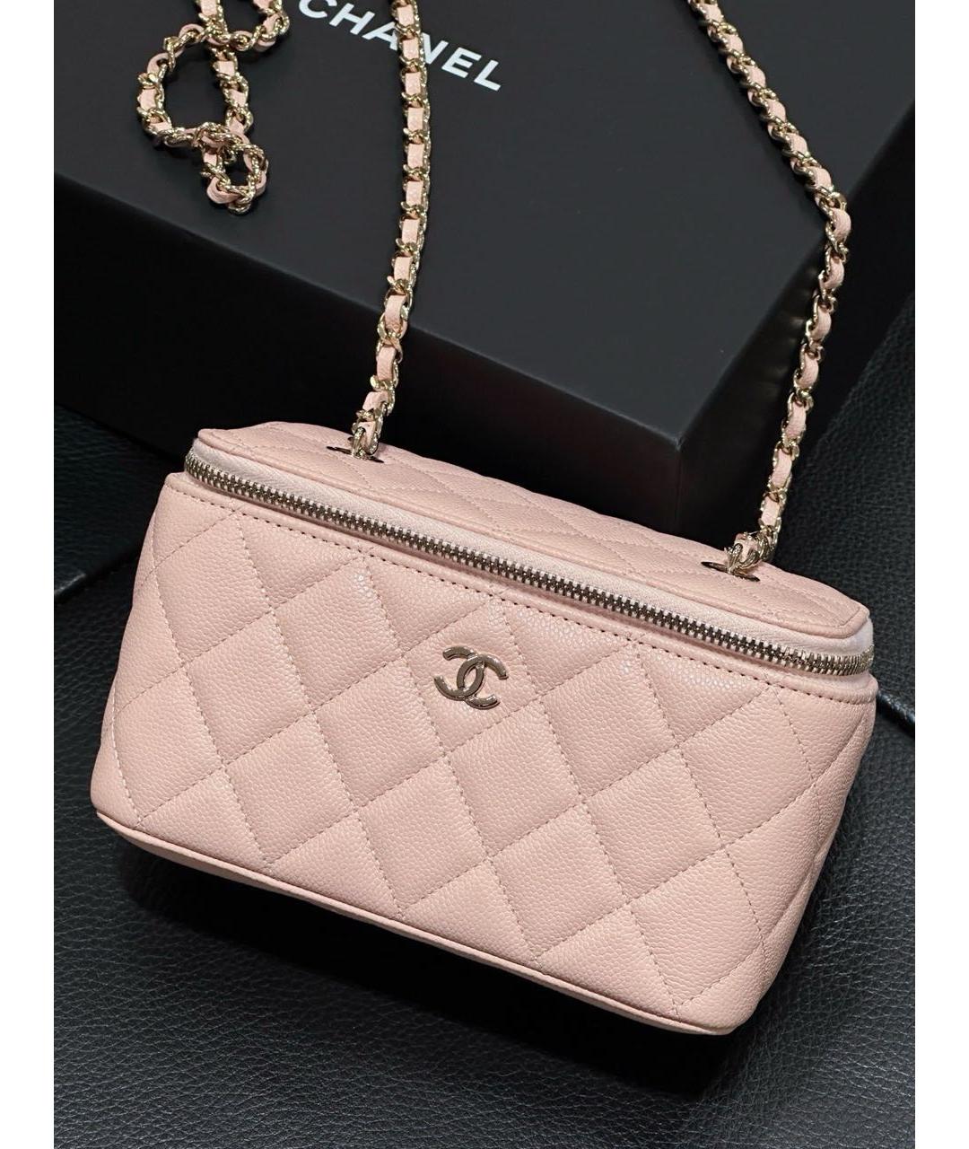 CHANEL Розовая замшевая сумка через плечо, фото 3
