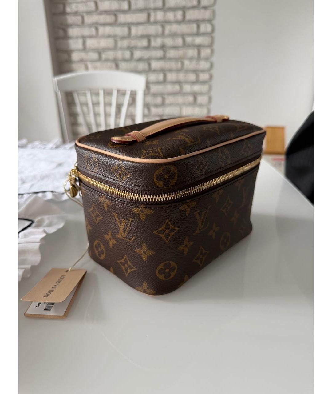 LOUIS VUITTON Коричневая косметичка, фото 2