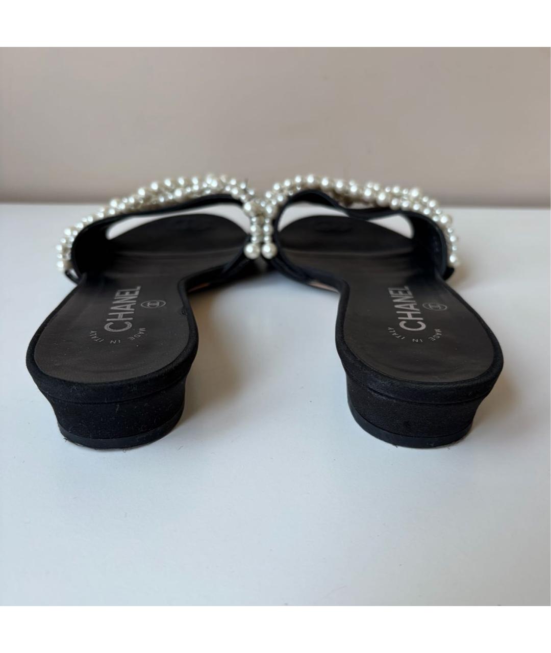 CHANEL Черные мюли, фото 6