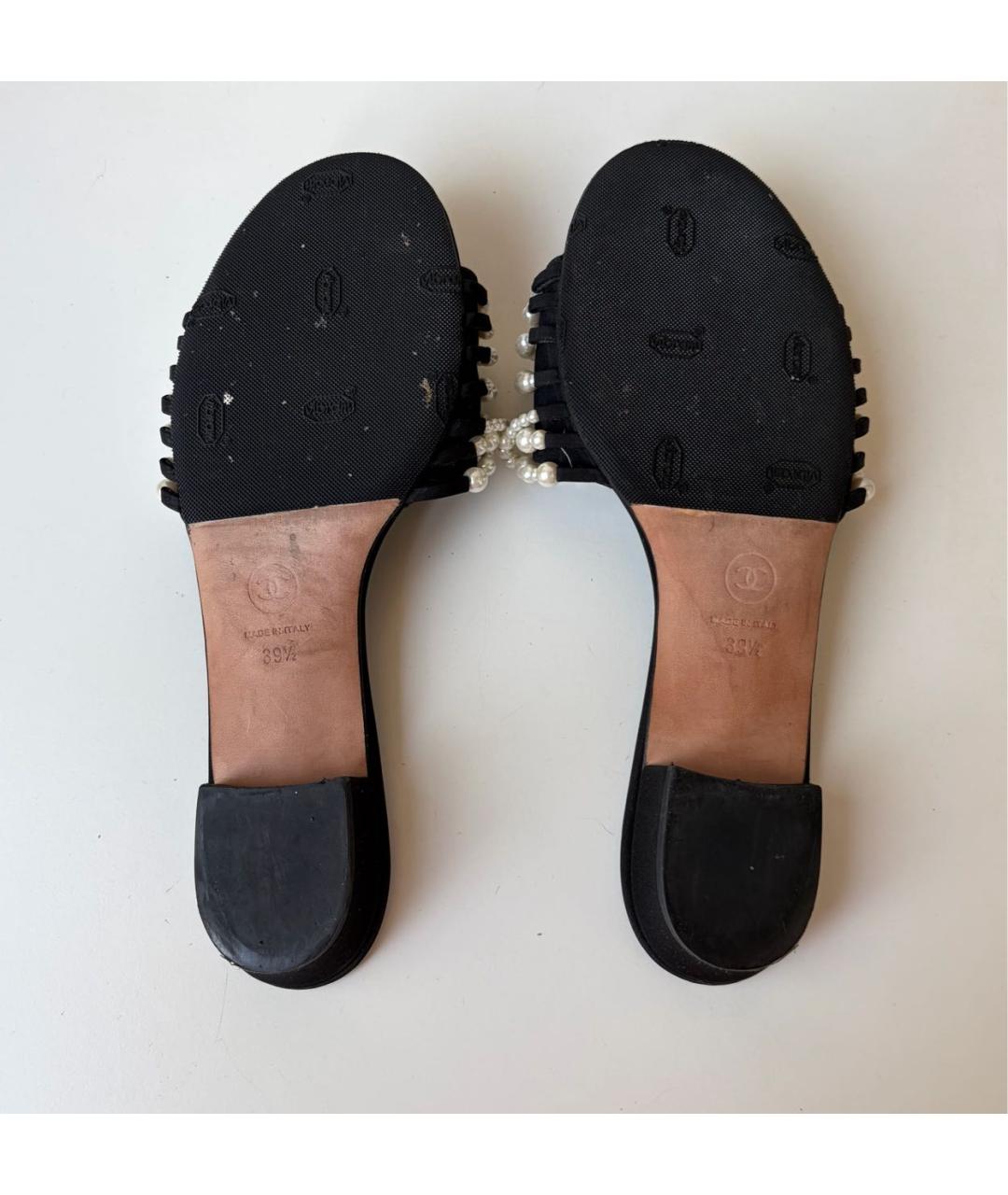 CHANEL Черные мюли, фото 7