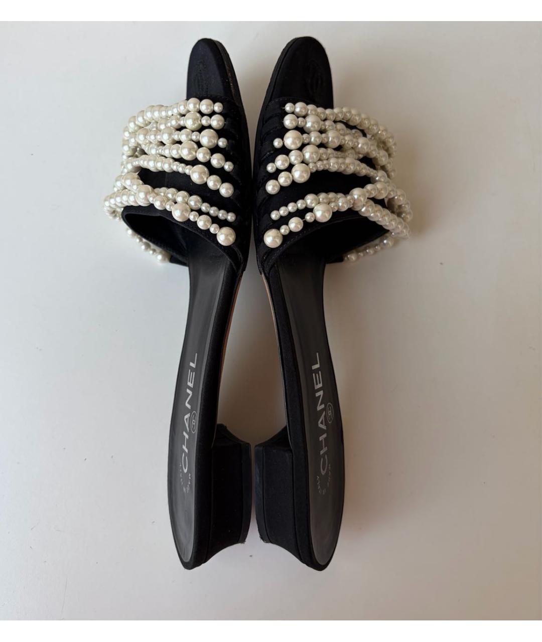 CHANEL Черные мюли, фото 4