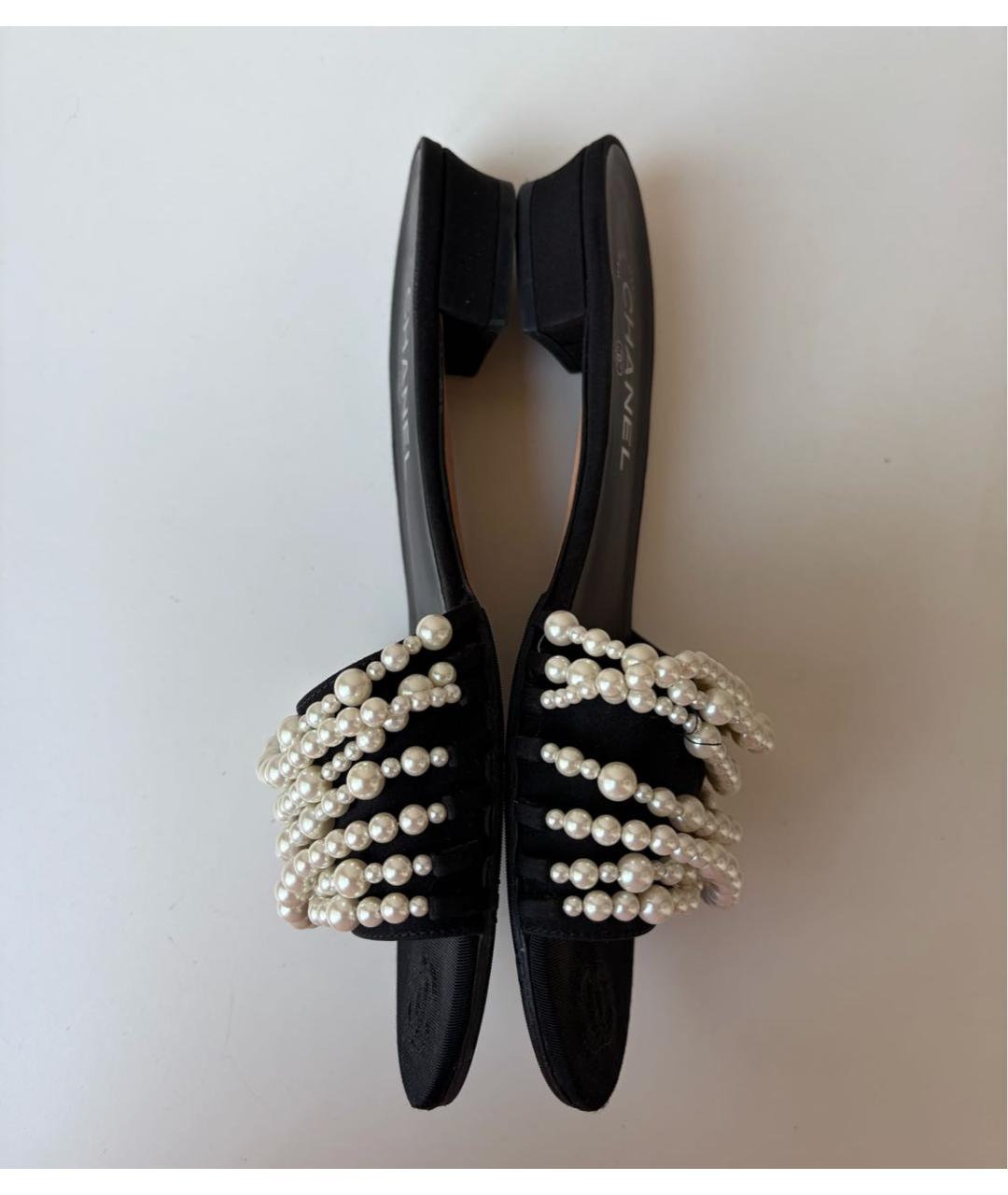 CHANEL Черные мюли, фото 3