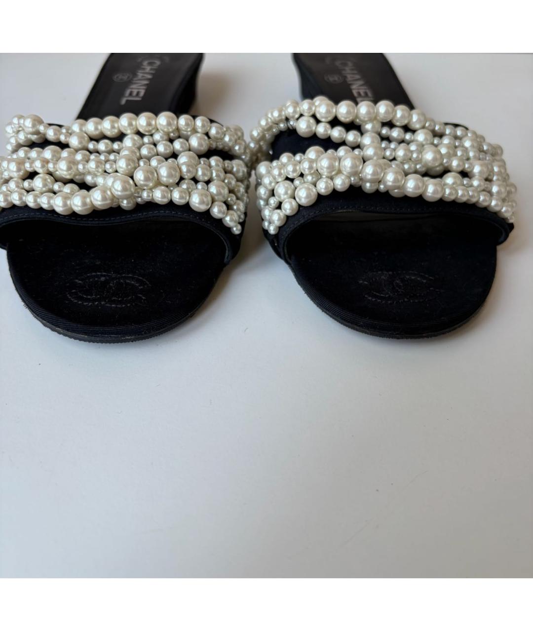 CHANEL Черные мюли, фото 5