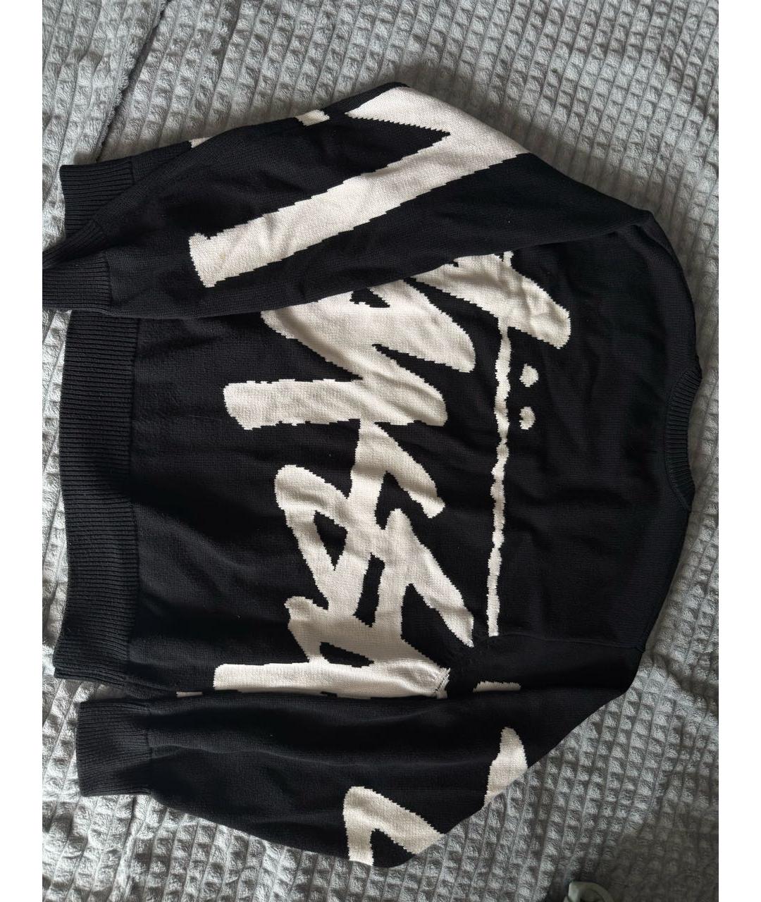 STUSSY Черный хлопковый джемпер / свитер, фото 2