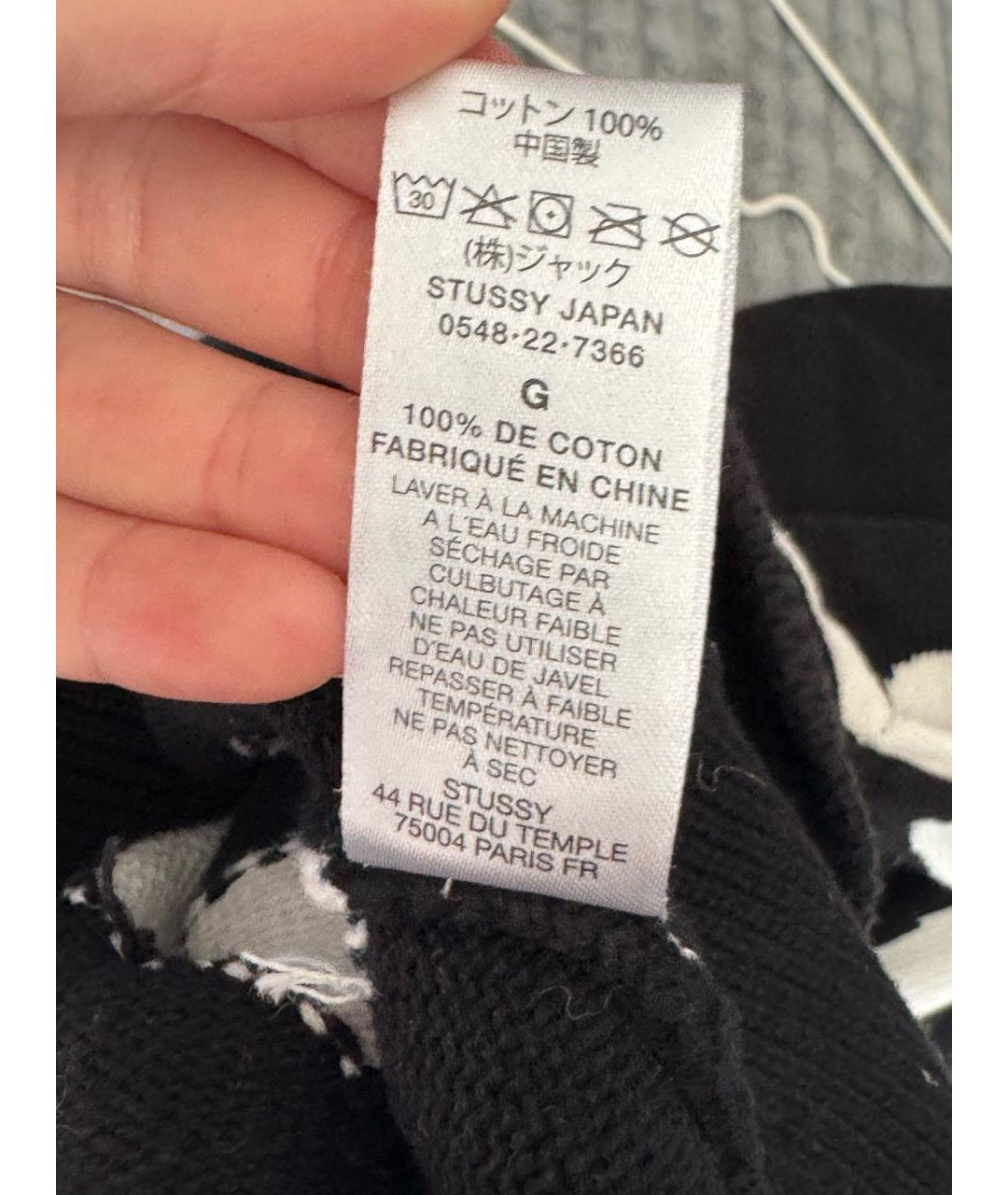 STUSSY Черный хлопковый джемпер / свитер, фото 5