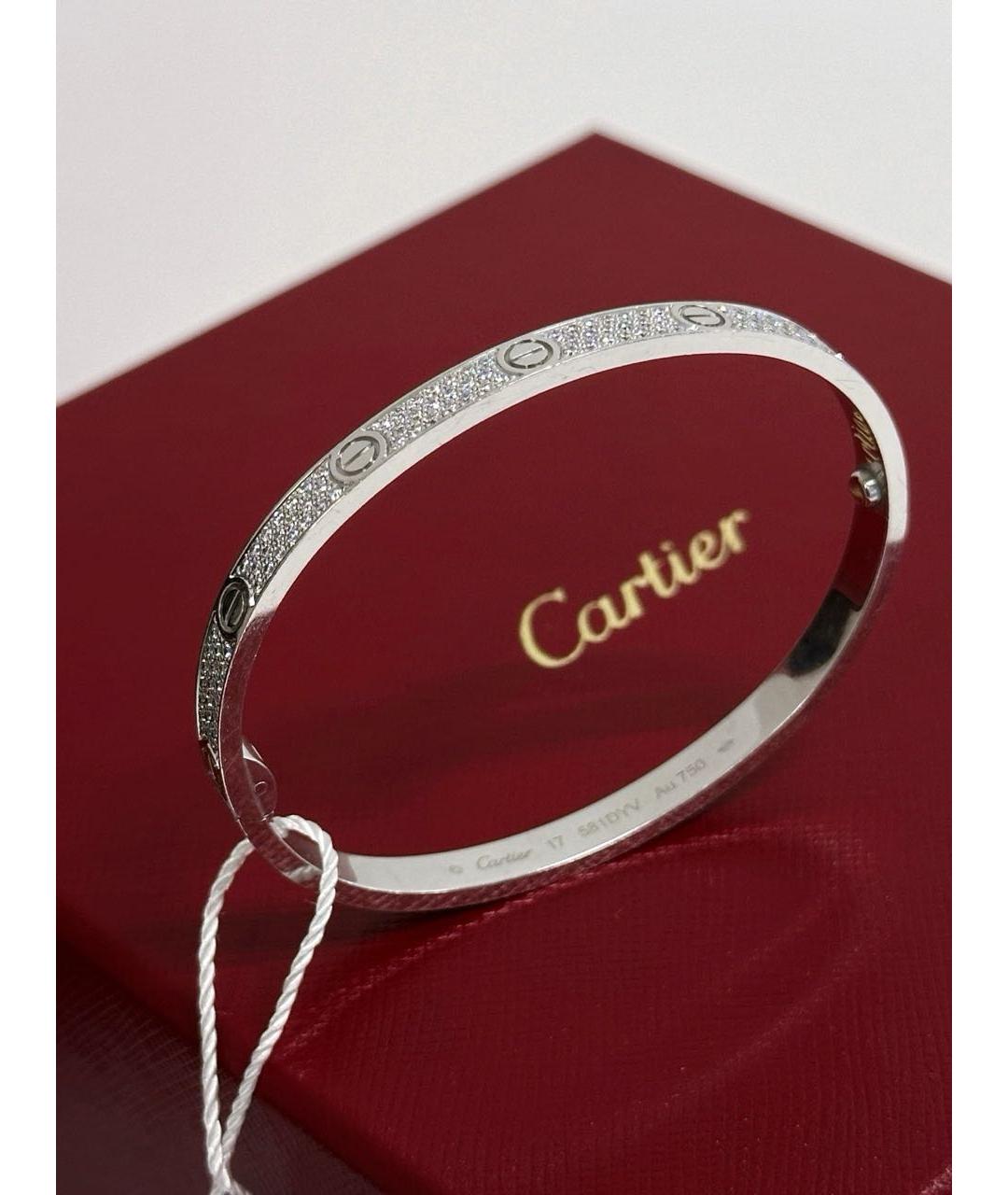 CARTIER Серебряный браслет из белого золота, фото 4
