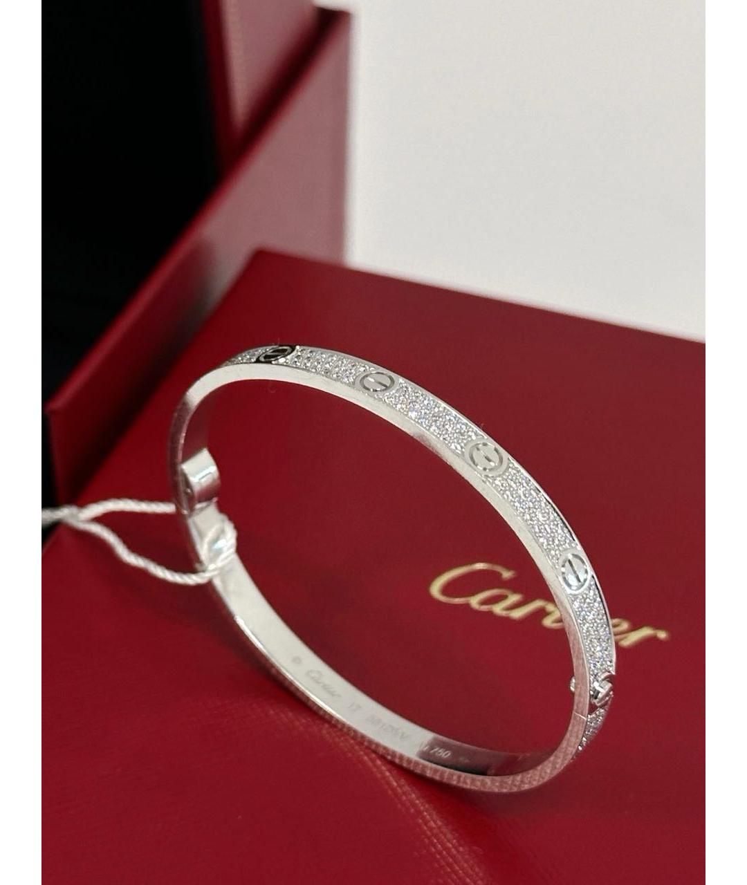 CARTIER Серебряный браслет из белого золота, фото 2