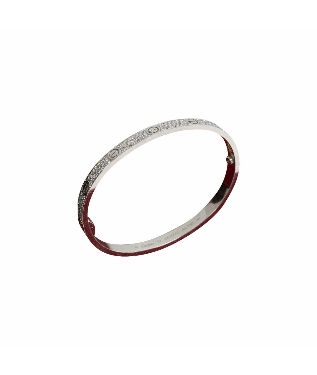 CARTIER Серебряный браслет из белого золота, фото 1