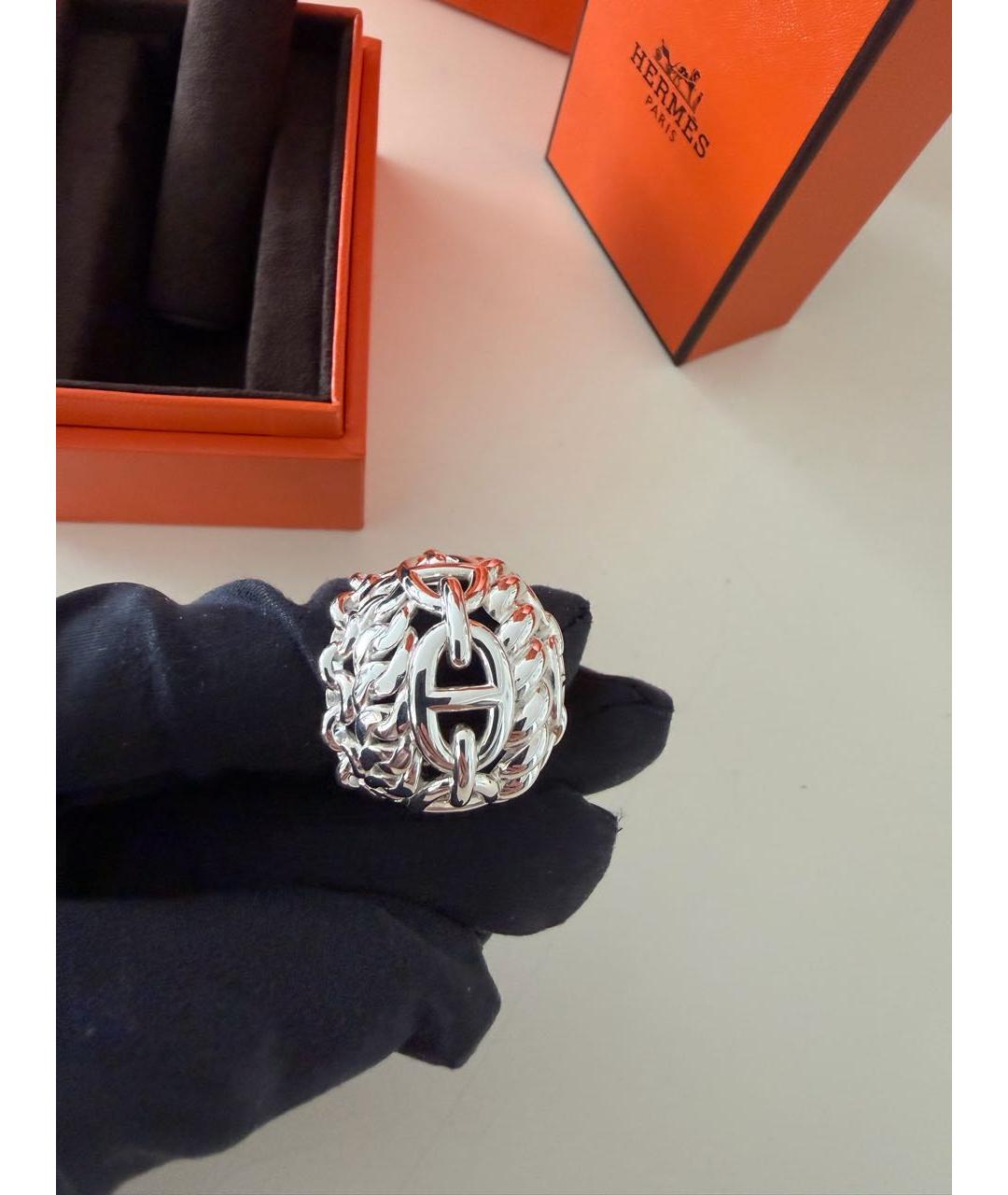 HERMES Серебряное серебряное кольцо, фото 4