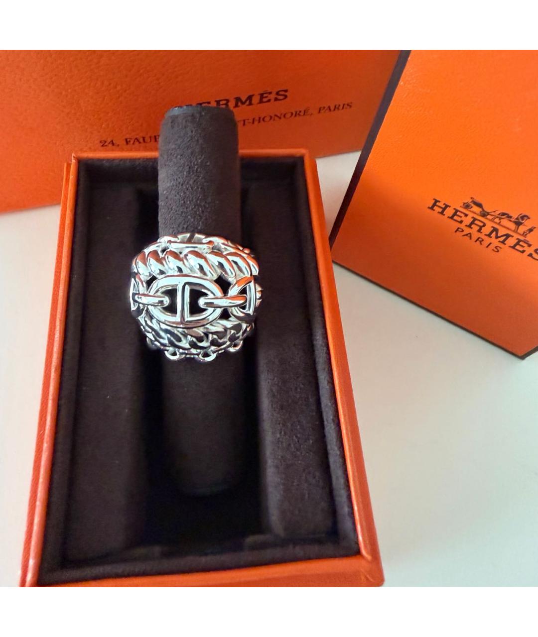 HERMES Серебряное серебряное кольцо, фото 7