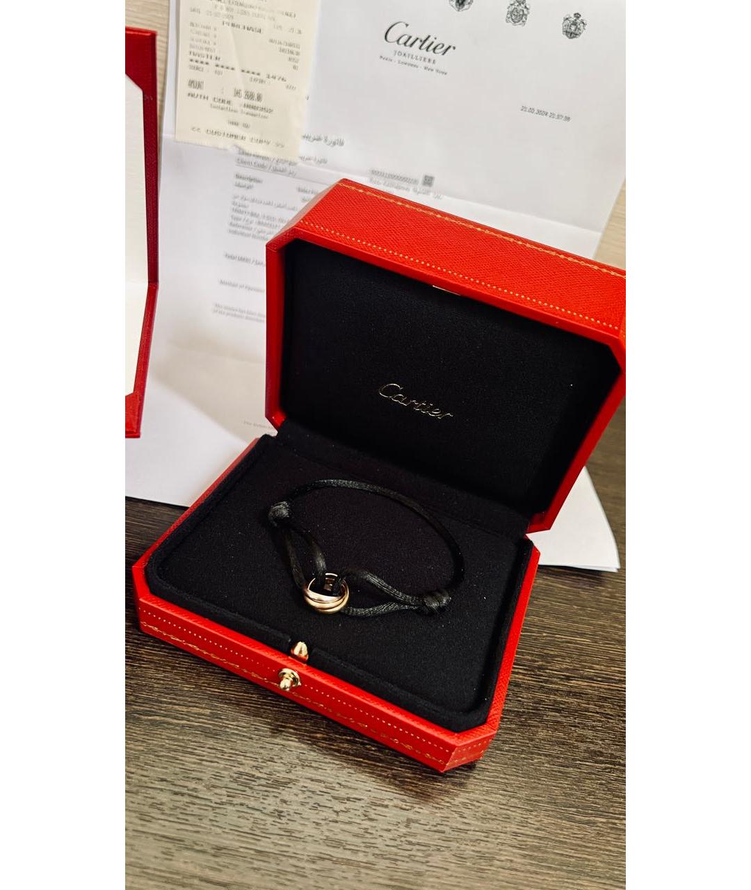 CARTIER Черный браслет из белого золота, фото 3