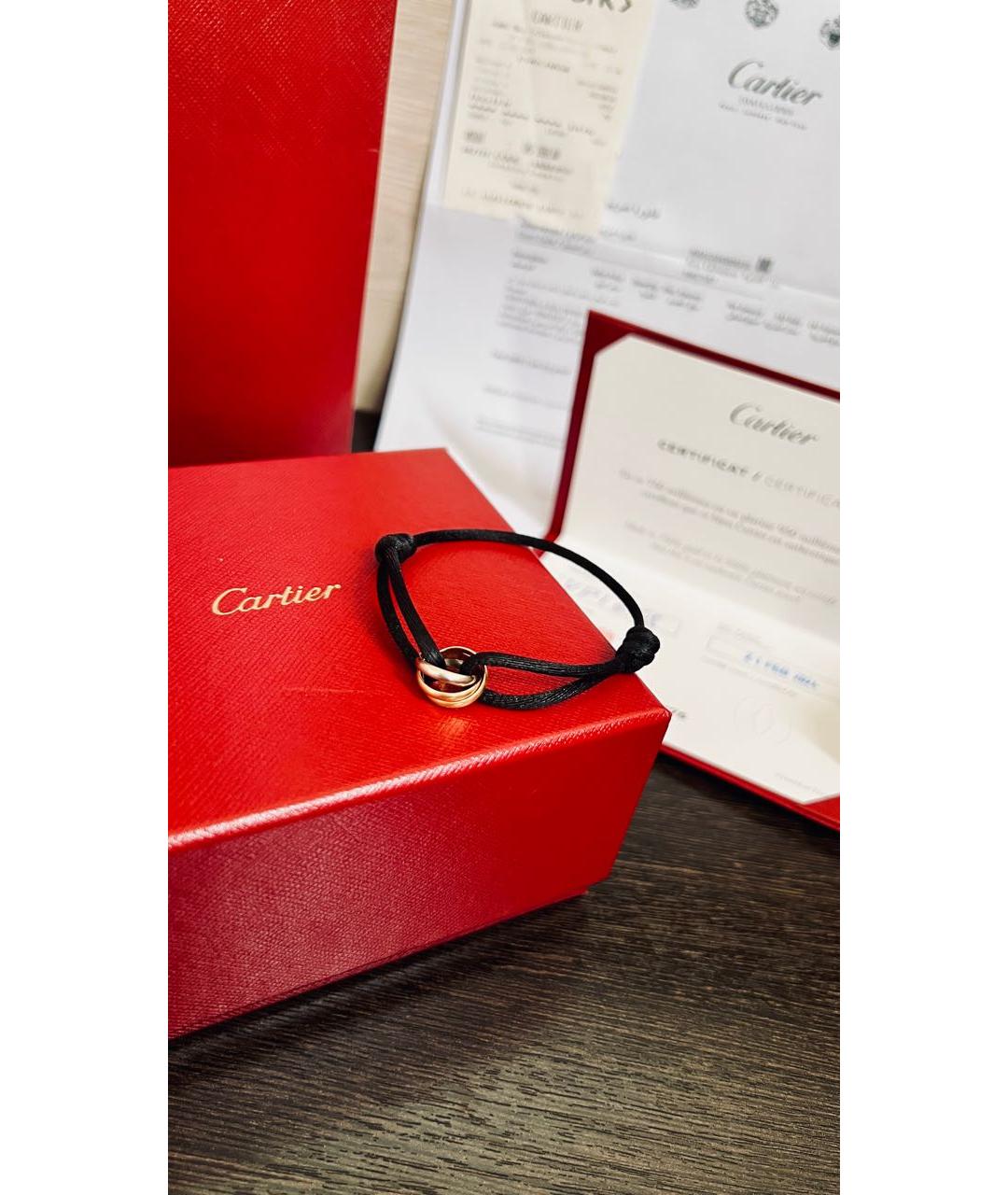 CARTIER Черный браслет из белого золота, фото 4