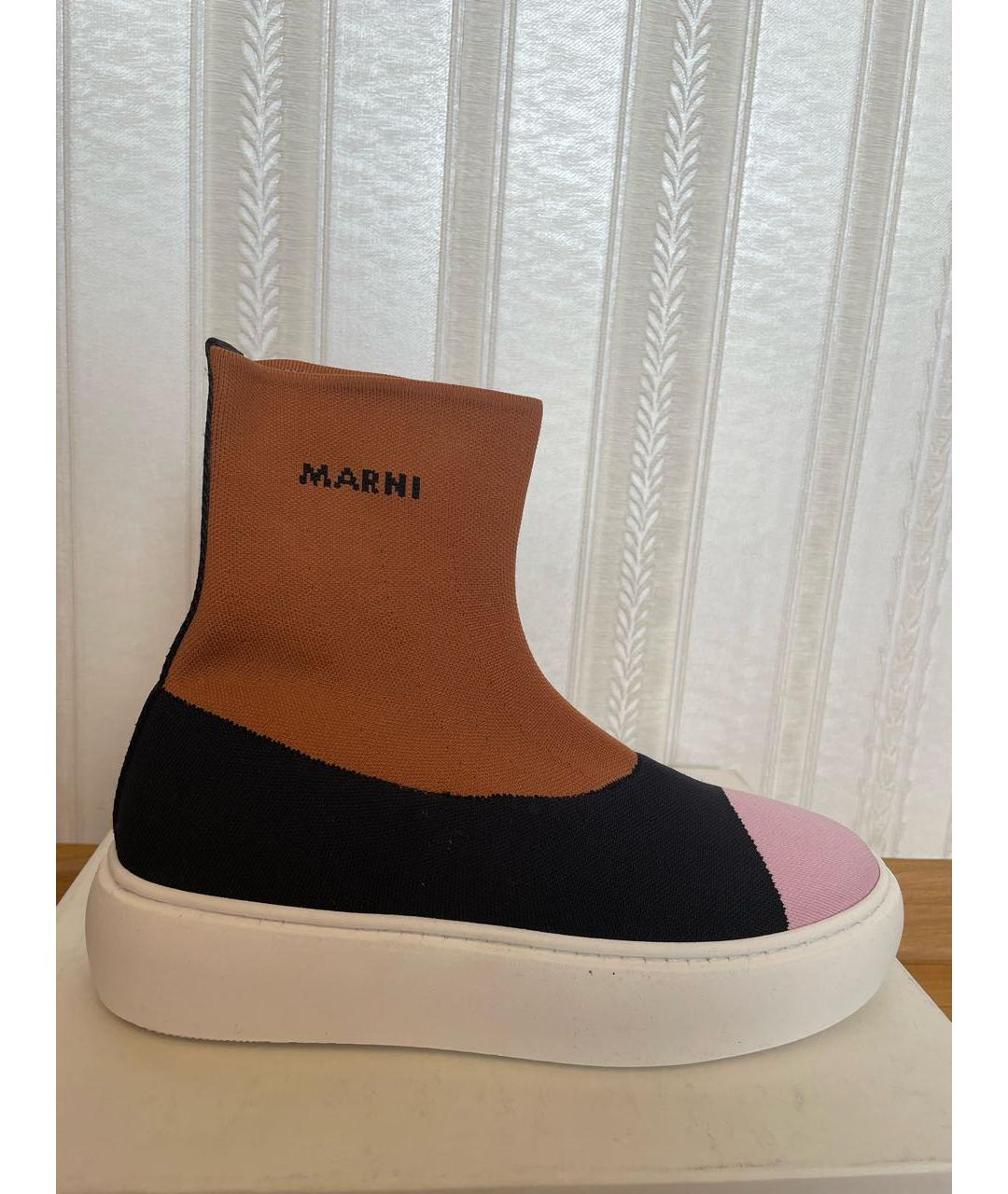 MARNI Мульти текстильные ботинки, фото 5