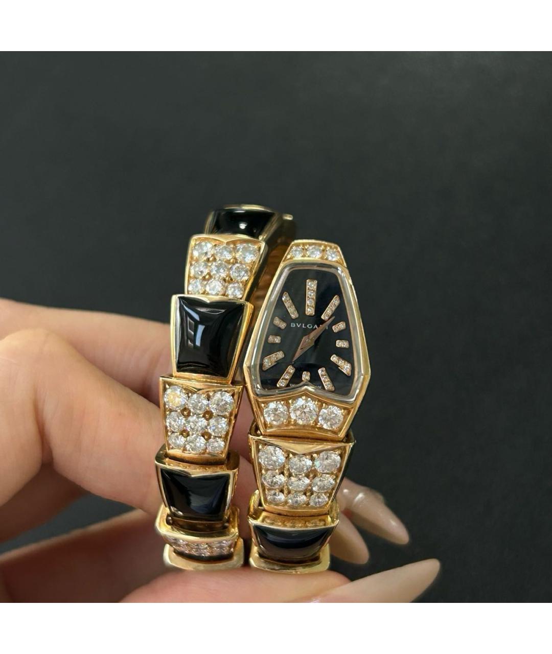 BVLGARI Золотые часы из розового золота, фото 3