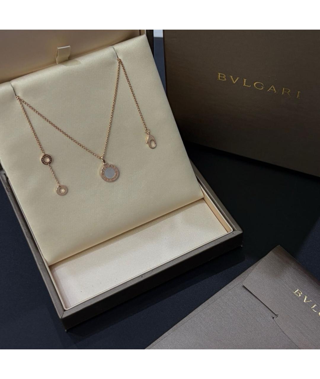 BVLGARI Золотая подвеска из розового золота, фото 4