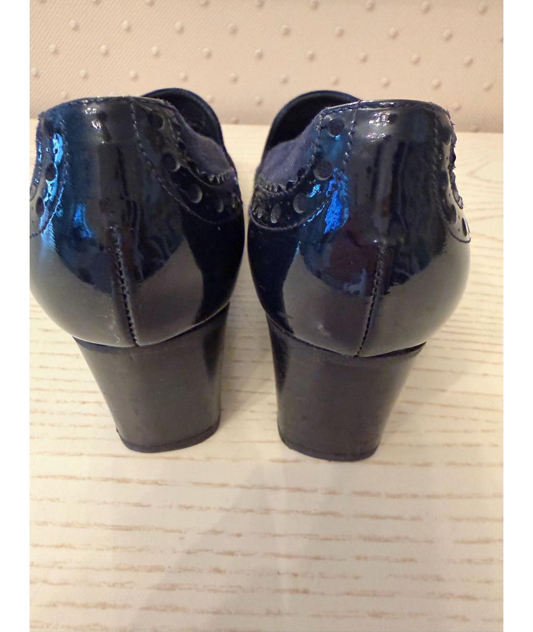 STUART WEITZMAN Темно-синие кожаные туфли, фото 4