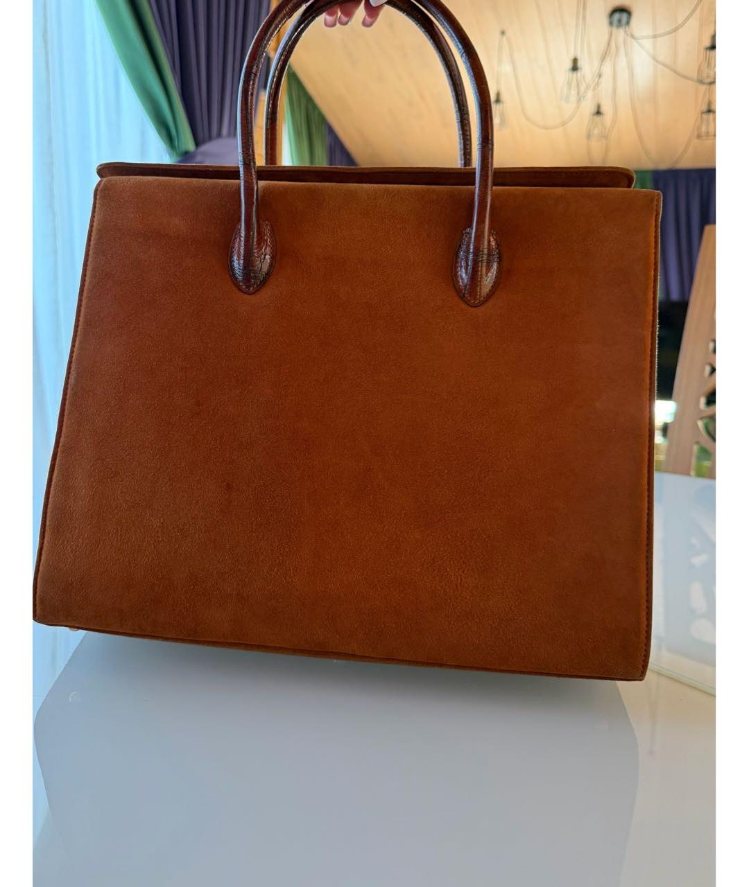 ESCADA Коричневая кожаная сумка тоут, фото 2