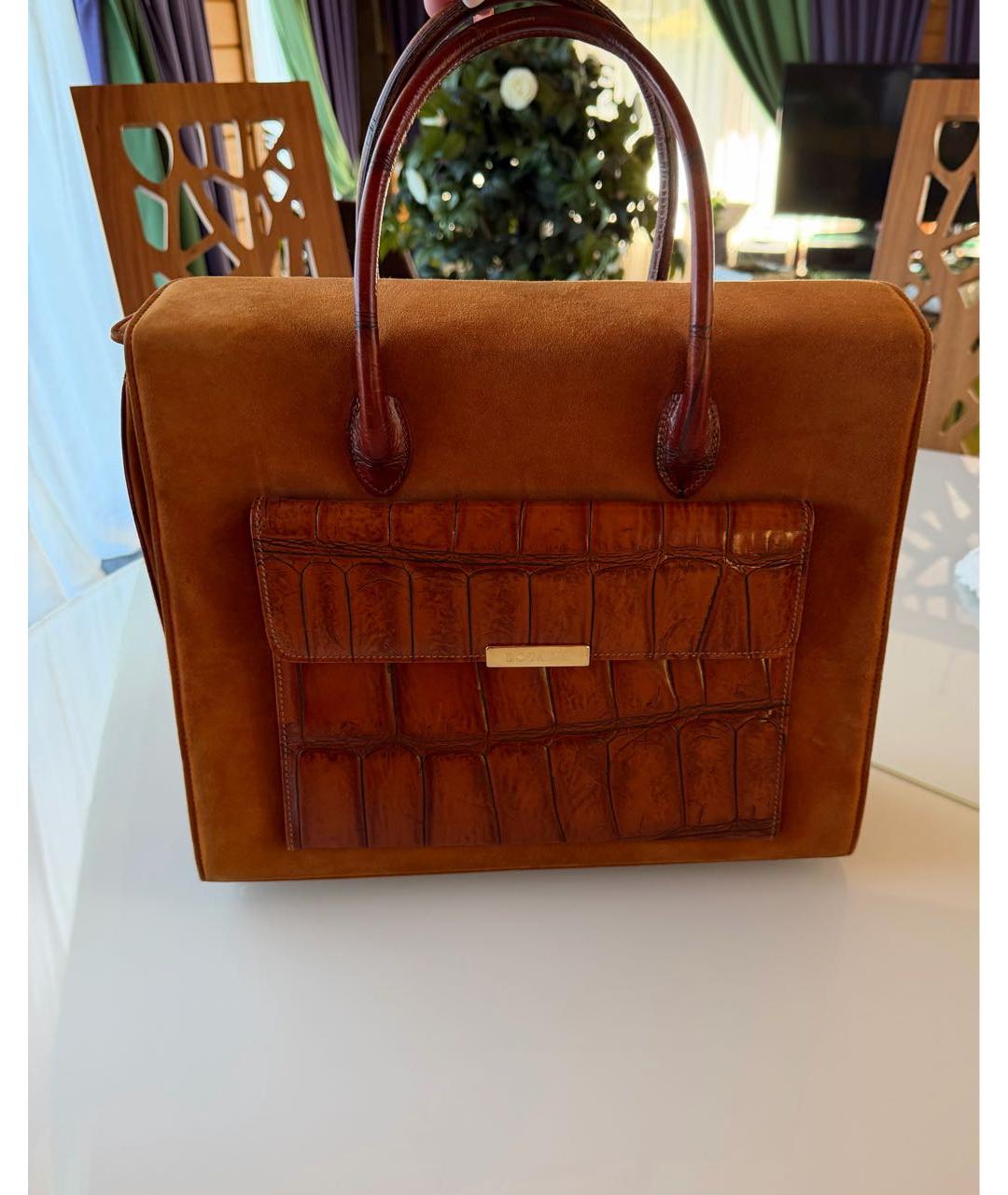 ESCADA Коричневая кожаная сумка тоут, фото 6