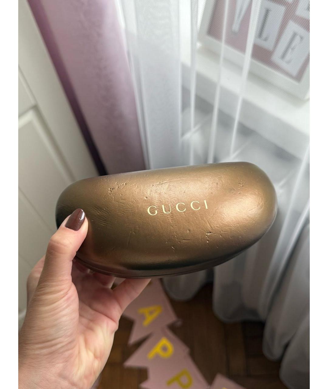 GUCCI Черные пластиковые солнцезащитные очки, фото 4