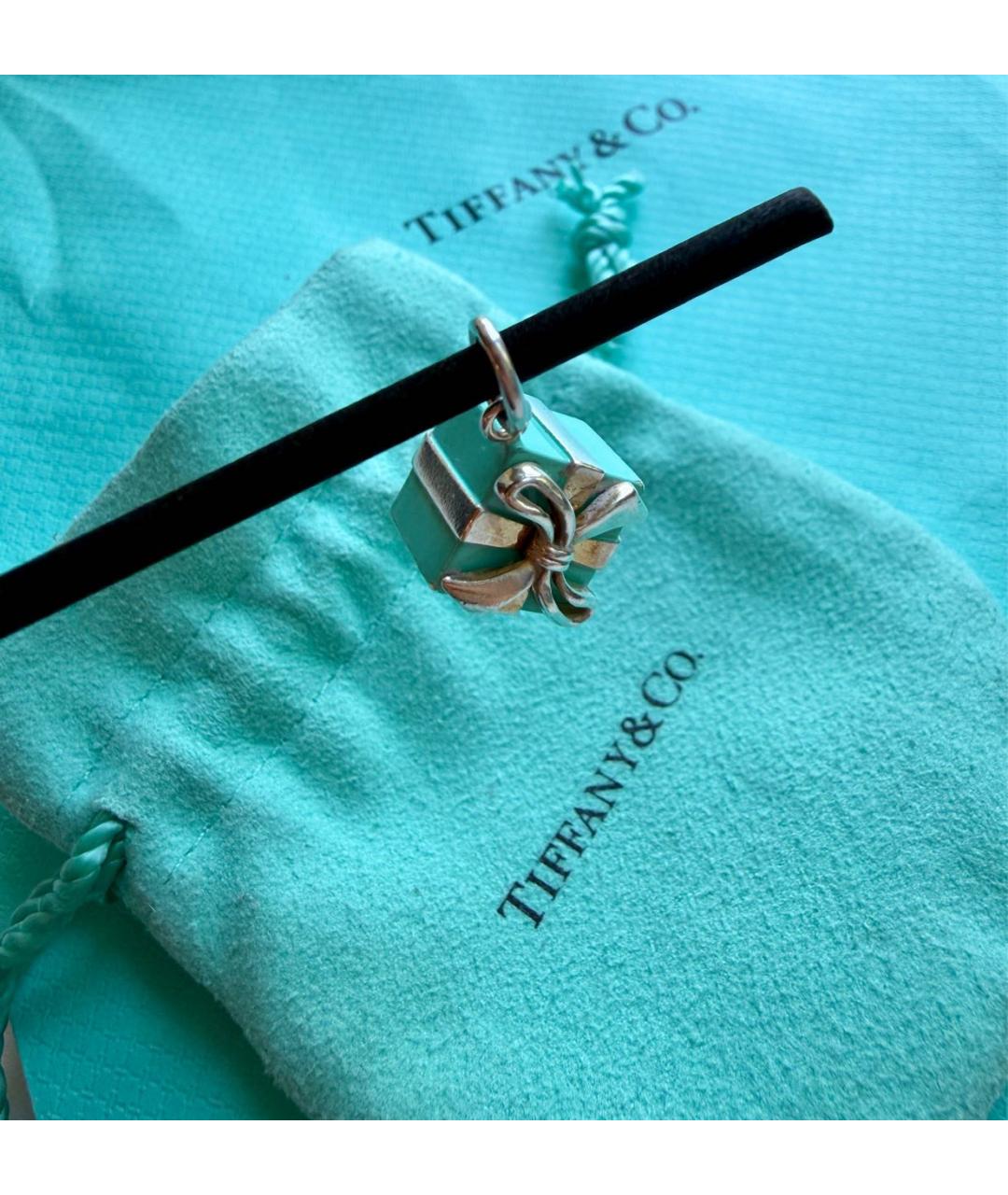 TIFFANY&CO Бирюзовая серебряная подвеска, фото 6