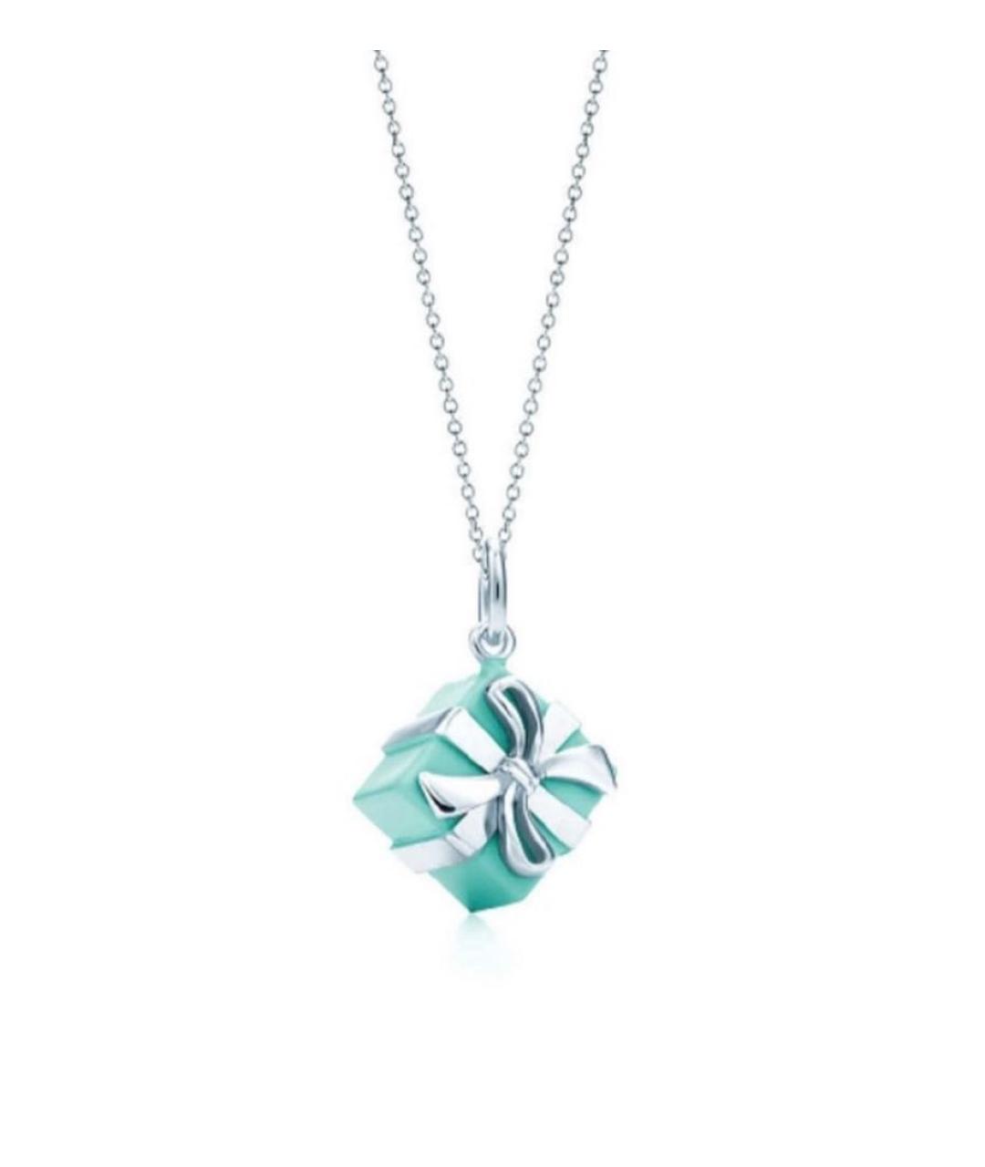 TIFFANY&CO Бирюзовая серебряная подвеска, фото 2