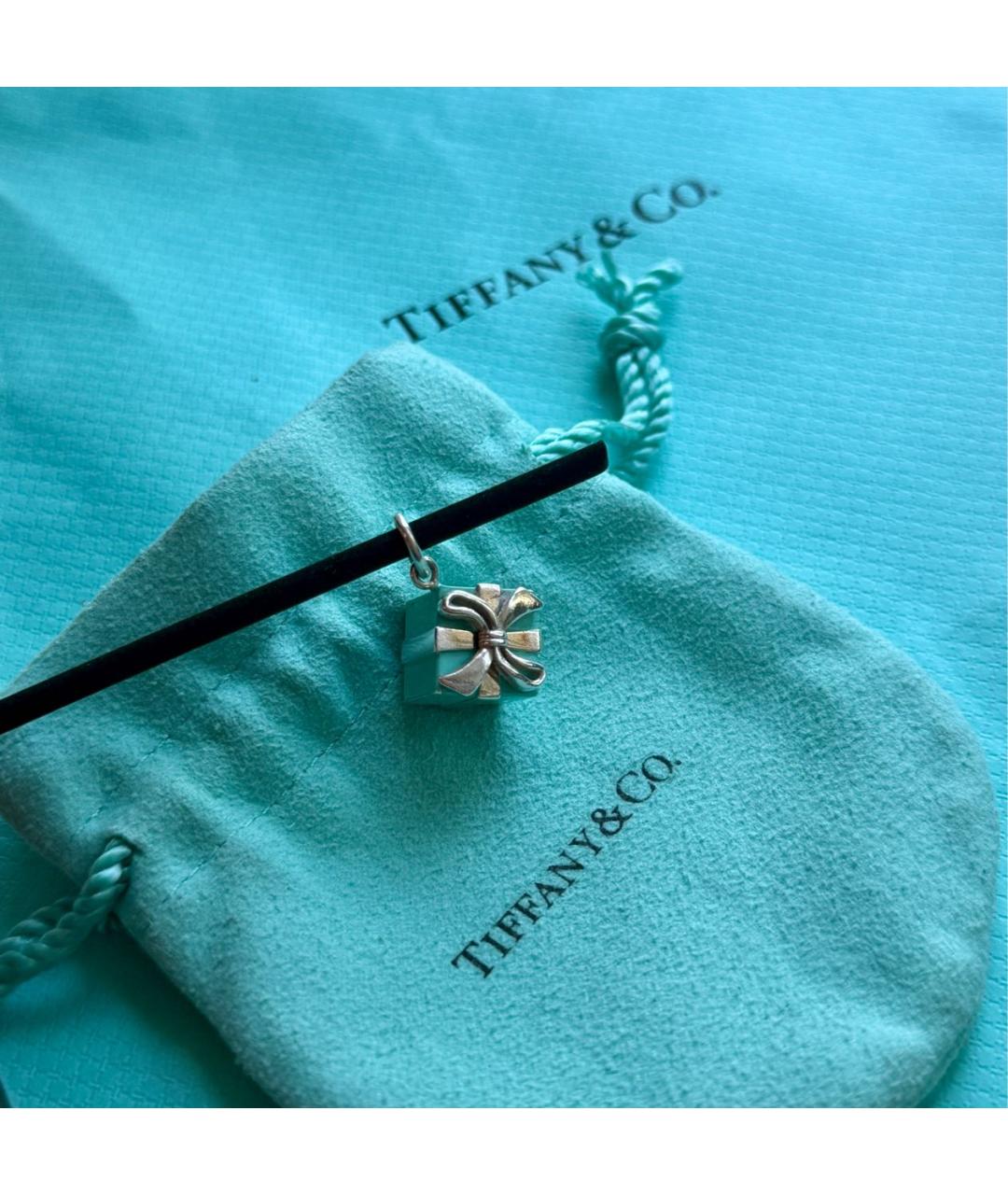 TIFFANY&CO Бирюзовая серебряная подвеска, фото 4
