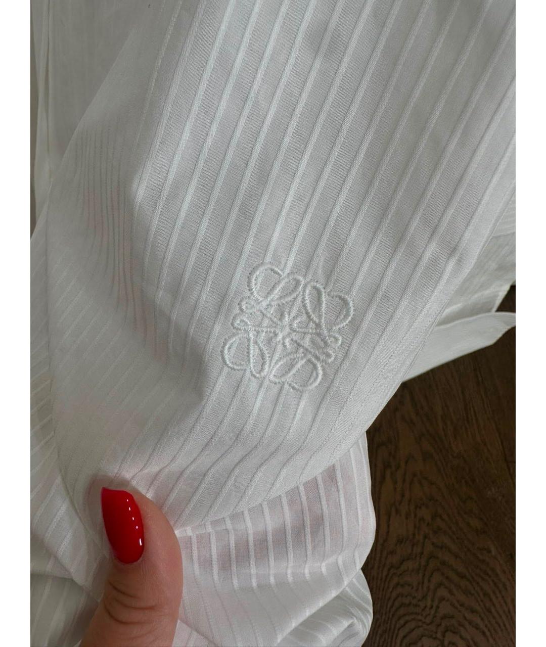 LOEWE Белая хлопковая рубашка, фото 3