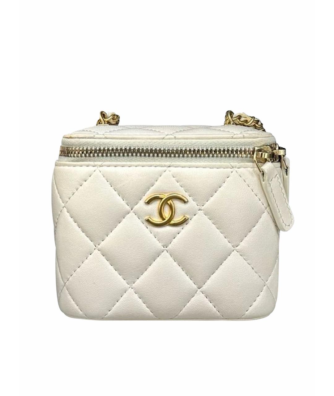 CHANEL Бежевая замшевая сумка через плечо, фото 1