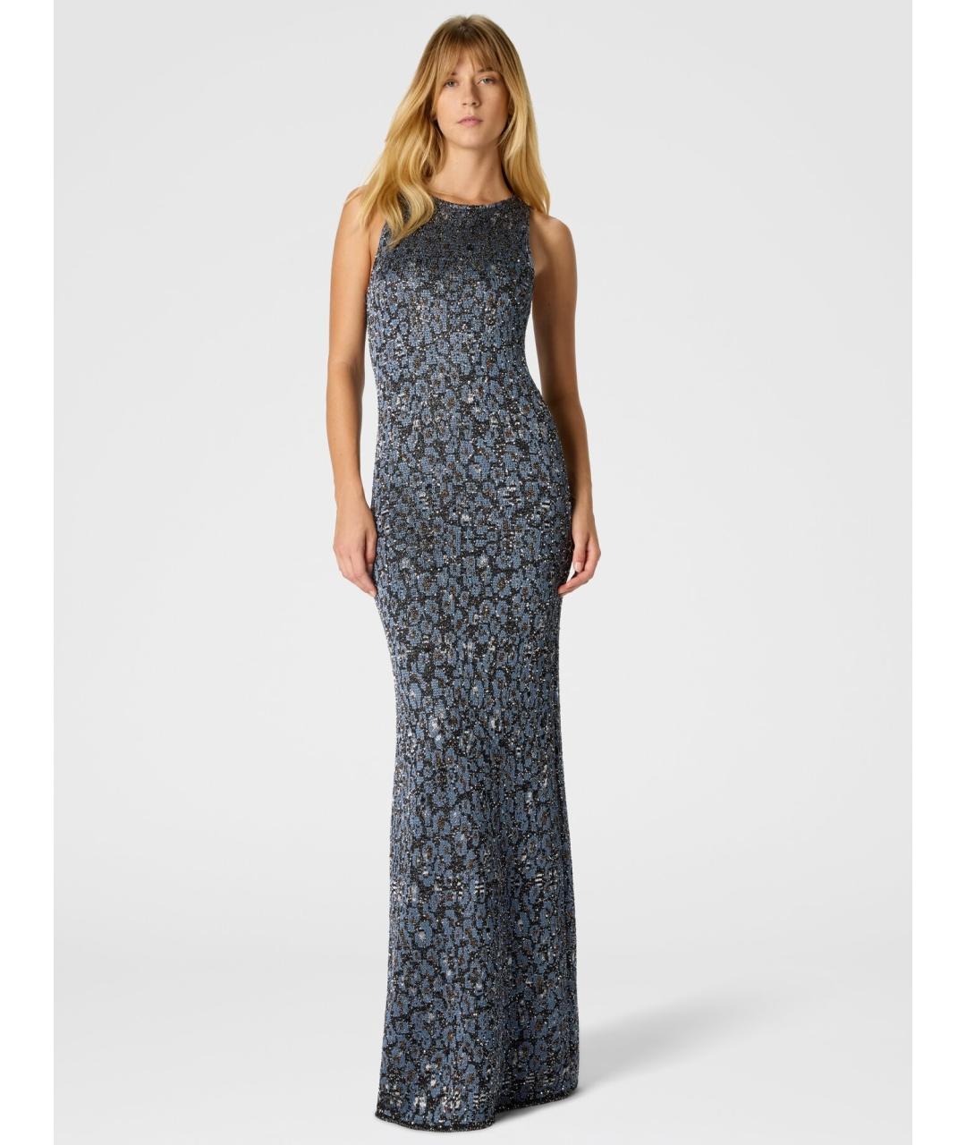 MISSONI Синее вискозное коктейльное платье, фото 2
