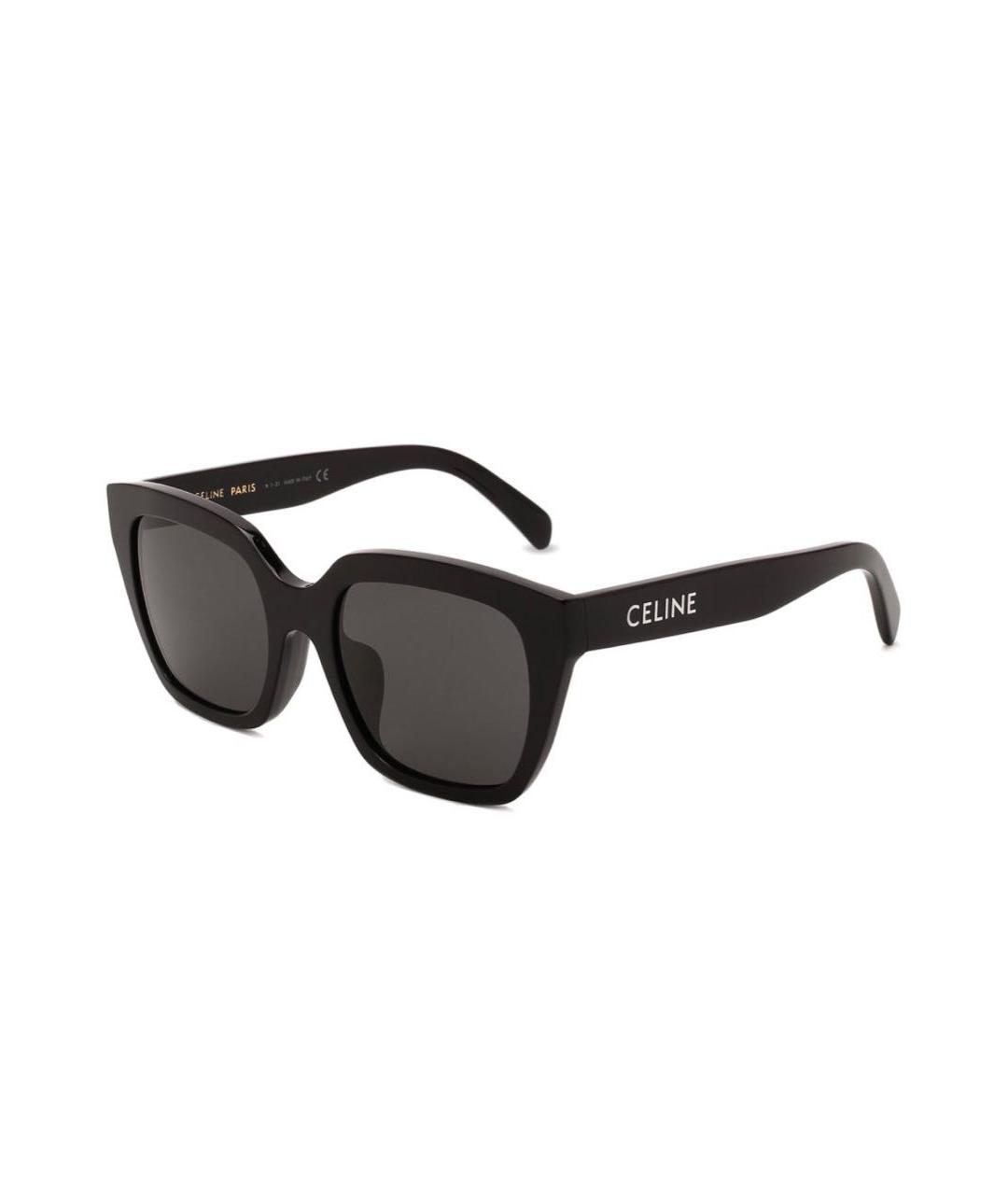 CELINE Черные пластиковые солнцезащитные очки, фото 1
