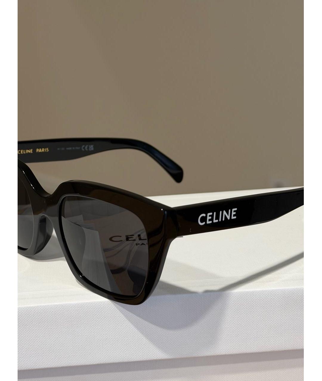 CELINE Черные пластиковые солнцезащитные очки, фото 3