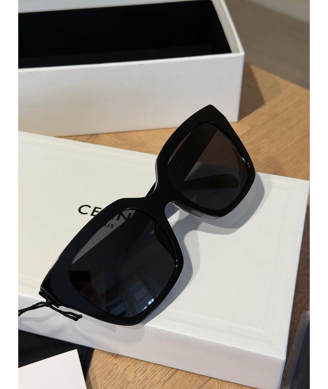CELINE Черные пластиковые солнцезащитные очки, фото 7