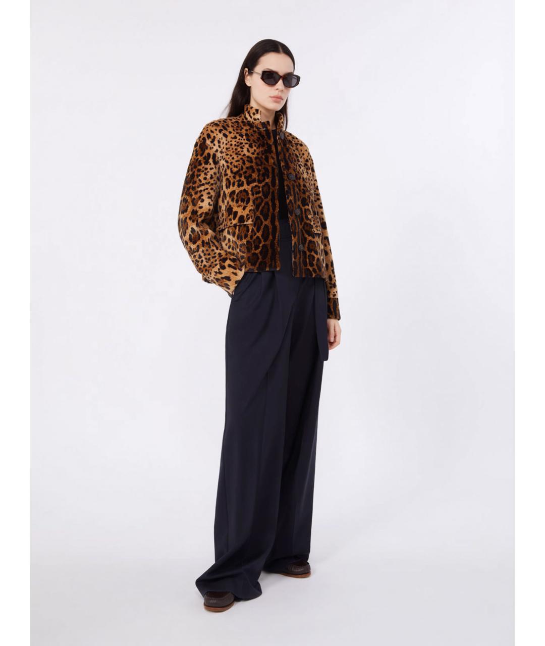 MAX MARA STUDIO Черные шерстяные брюки широкие, фото 3