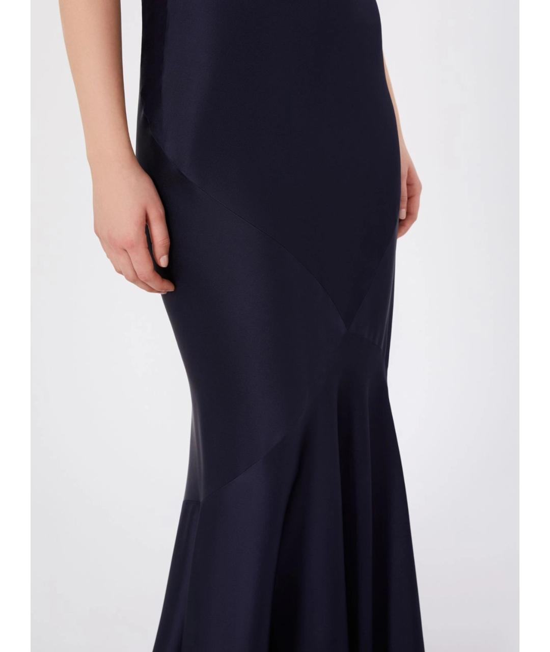 MAX MARA STUDIO Синяя юбка макси, фото 5