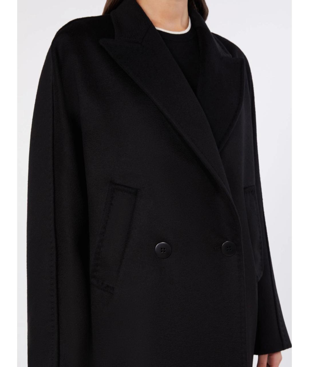 MAX MARA STUDIO Черное шерстяное пальто, фото 5