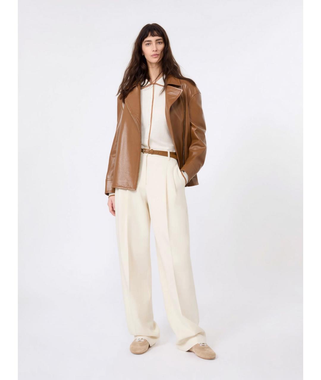 MAX MARA STUDIO Белый шелковый кардиган, фото 3