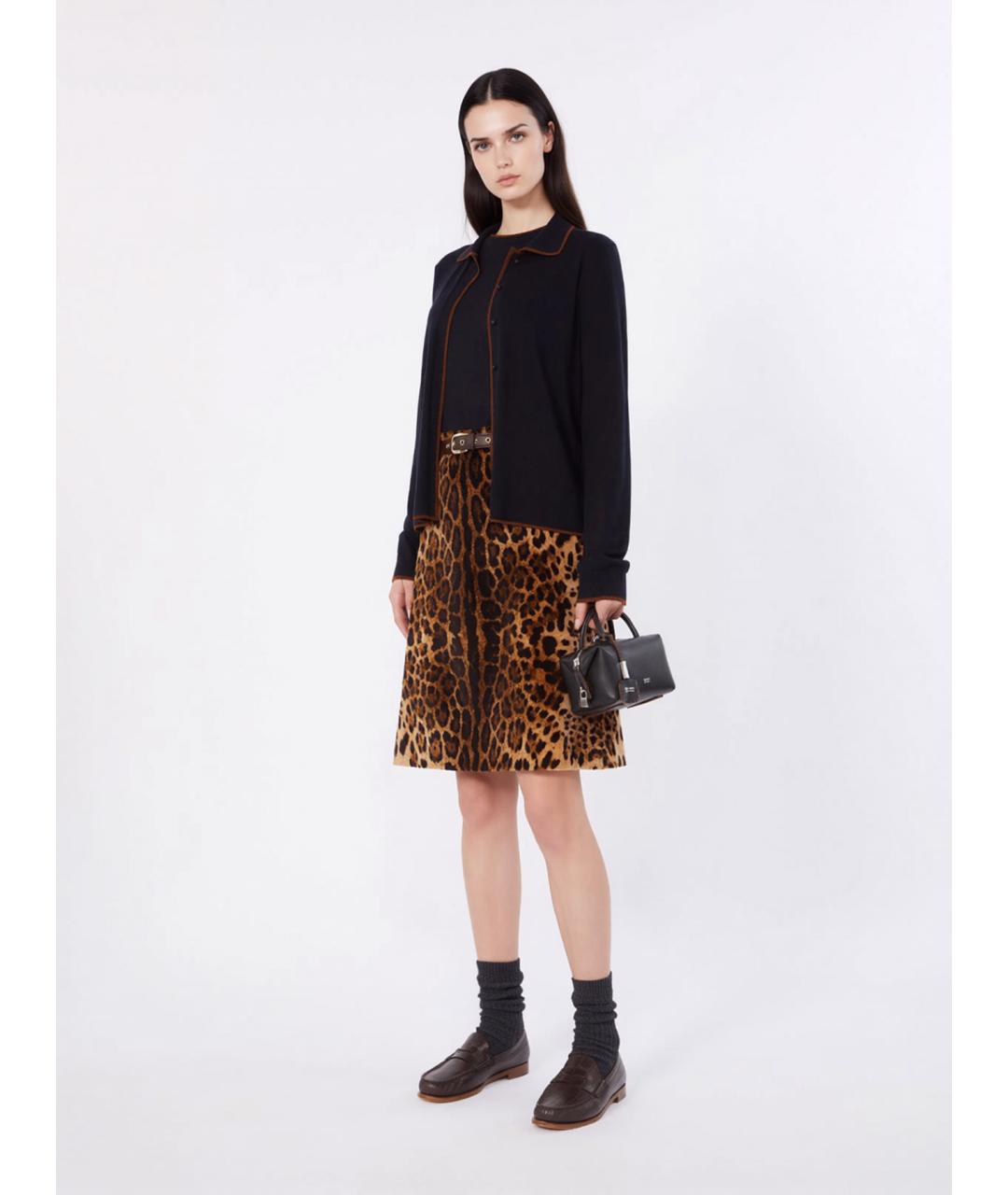 MAX MARA STUDIO Темно-синий шелковый кардиган, фото 2