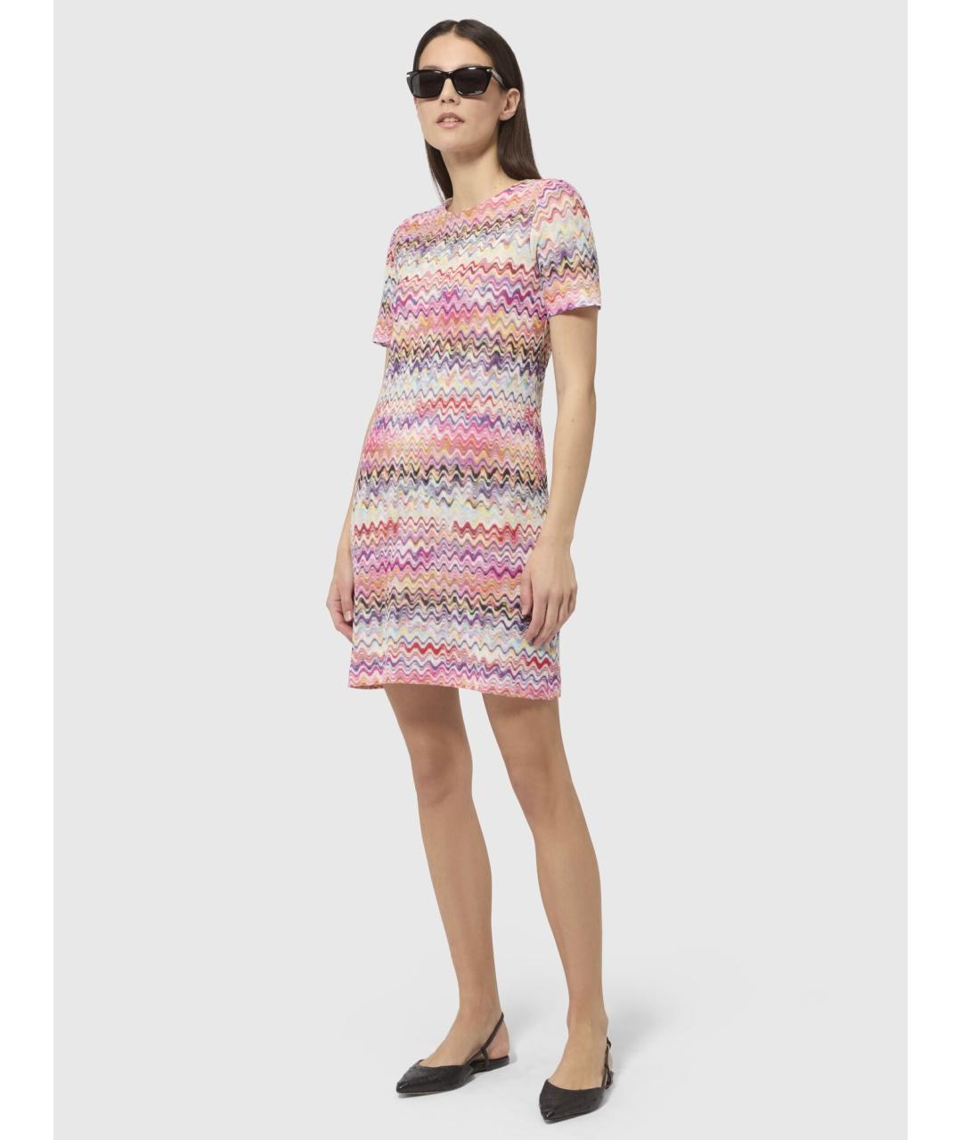 MISSONI Розовое хлопковое повседневное платье, фото 2